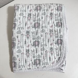 Le Petit Double Layer Muslin Baby Blanket Lovey Bunnies Bears Giraffes Elephants